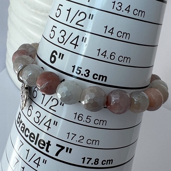 MYSTIC peach aventurine stretch bracelet - Picture 8 of 14